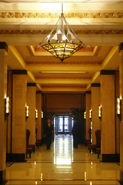 Interior Del Hotel Peace Reabierto Shanghai China Julio 2010 — Foto de Stock