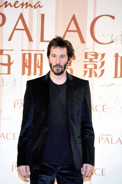 Kanadensiska Skådespelare Keanu Reeves Deltar Invigningen Cinema Palace Beijing Kina — Stockfoto