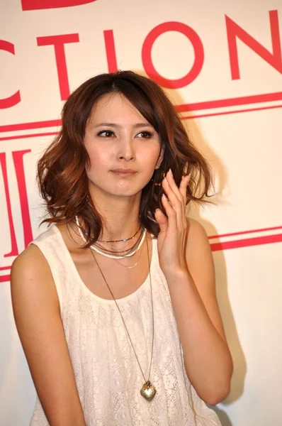 Mannequin Actrice Japonaise Natsuki Kato Est Vue Lors Une Conférence — Photo