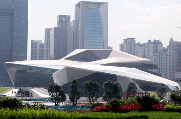 Вид Оперный Театр Гуанчжоу Городе Гуанчжоу Южная Провинция Гуандун Мая — стоковое фото