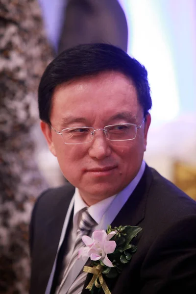 Guan Jianzhong Przewodniczący Prezes Dagong Global Ratingowych Ltd Uczęszcza Ceremonii — Zdjęcie stockowe