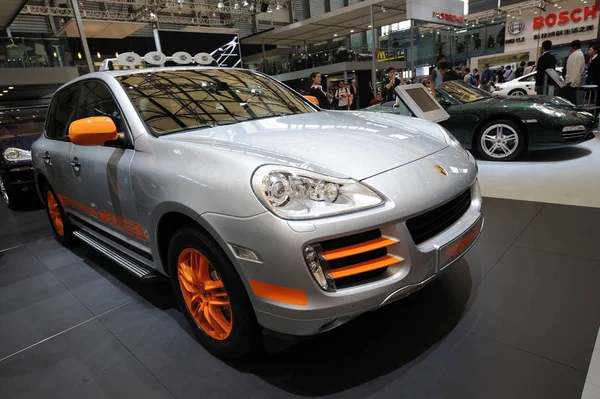 Porsche Cayenne Está Exhibición Durante Auto Shanghai 2009 Shanghai China — Foto de Stock