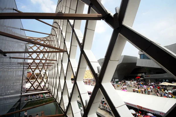 Blick Auf Die Struktur Des Französischen Pavillons World Expo Park — Stockfoto