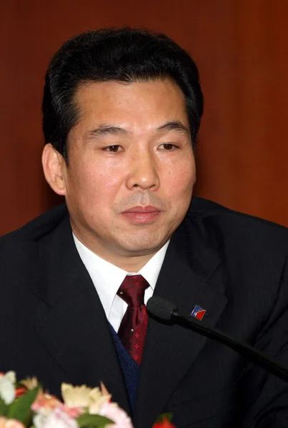 Bai Peizhong Elnöke Shanxi Kokszolható Szén Group Ltd Részt Vesz — Stock Fotó