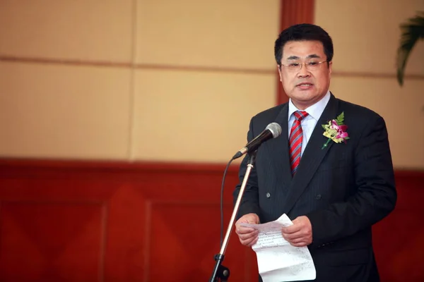 Guan Huanfei General Manager För Bocommlife Försäkringsbolag Ett Joint Venture — Stockfoto