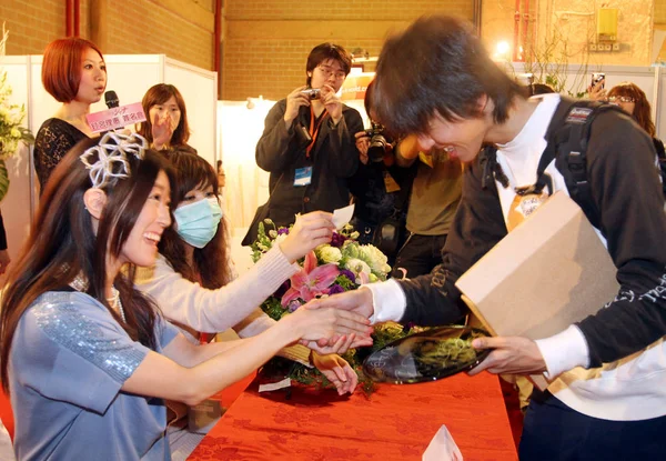 Seiyuu Japonés Rie Kugimiya Reúne Con Los Fans Durante Una — Foto de Stock