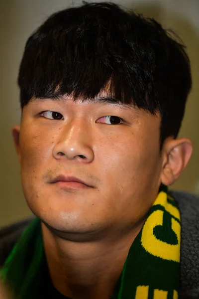 Futbolista Surcoreano Kim Min Jae Llega Aeropuerto Internacional Beijing Capital —  Fotos de Stock