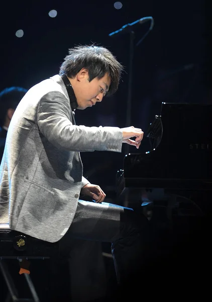 Pianista Chino Lang Lang Realiza Concierto Durante Gira Por China — Foto de Stock