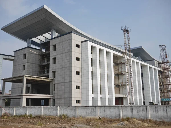 Vista Del Edificio Del Gobierno Que Está Construyendo Condado Wangjiang —  Fotos de Stock