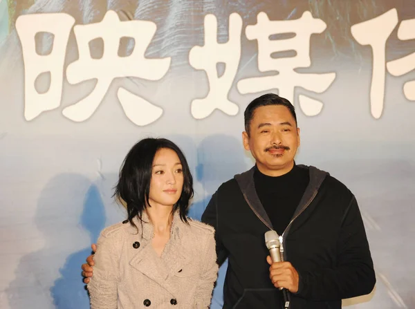 Attore Hong Kong Chow Yun Fat Attrice Cinese Zhou Xun — Foto Stock