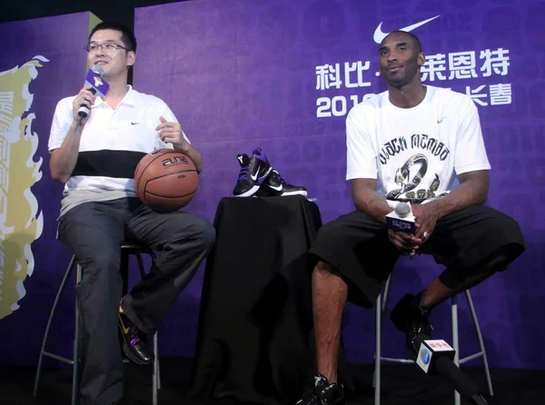 Jugador Baloncesto Nba Kobe Bryant Los Angeles Lakers Derecha Visto — Foto de Stock