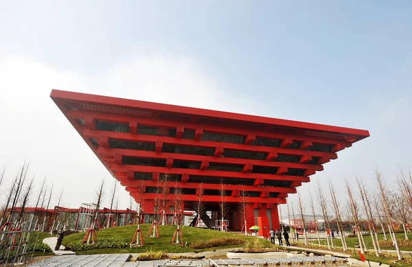 Widok Pawilon China Witrynie Expo Szanghaju Chiny Poniedziałek Lutego 2010 — Zdjęcie stockowe