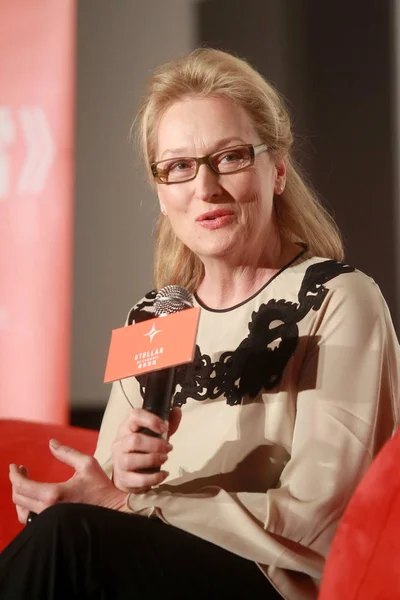 Actrice Américaine Meryl Streep Assiste Une Conférence Presse Pour Film — Photo