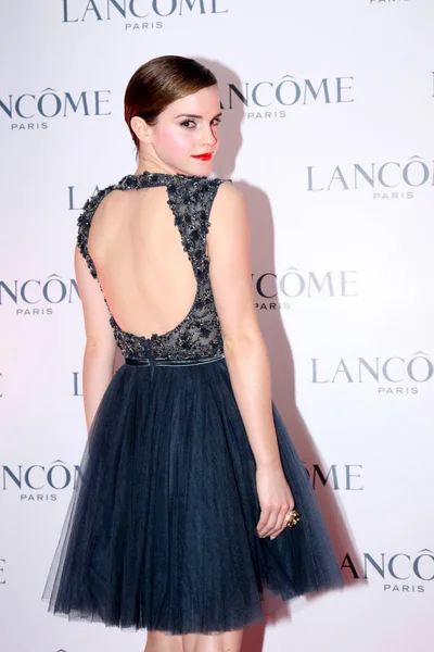 English Model Actress Emma Watson Attends Promotional Event Lancome Hong — Stock Photo, Image