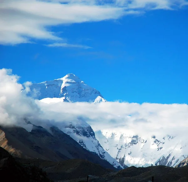 Pohled Horu Everest Tibetu Číně Srpna 2009 — Stock fotografie