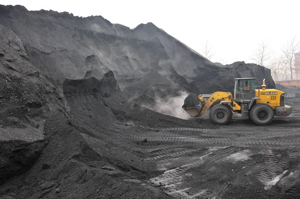 Veduta Una Miniera Carbone Puyang Provincia Centrale Chinas Henan Dicembre — Foto Stock