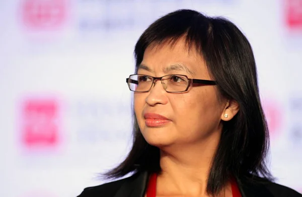 Julia Leung Secretary Financial Services Treasury Bureau Seen Future Global — Stock Photo, Image