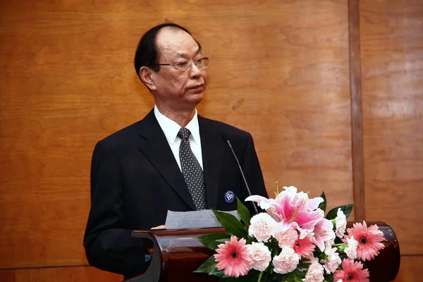 Wang Songshan Generální Tajemník Organizačního Výboru Aliance Pro Boj Softwarovou — Stock fotografie