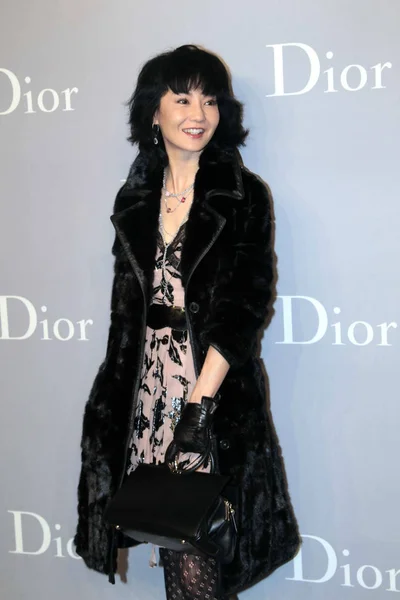Hongkong Skådespelerskan Maggie Cheung Poserar Invigningen Dior Flaggskeppsbutik Shin Kong — Stockfoto