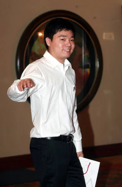 Chinese Snooker Player Ding Junhui Seen Beijing Charity Gala Yao — Stock Photo, Image