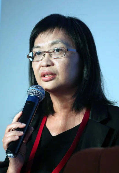 ジュリア レオン財務サービス 財務省次官は 2010年7月29日 北京で開催されたグローバル ファイナンス フォーラムの未来について講演します — ストック写真