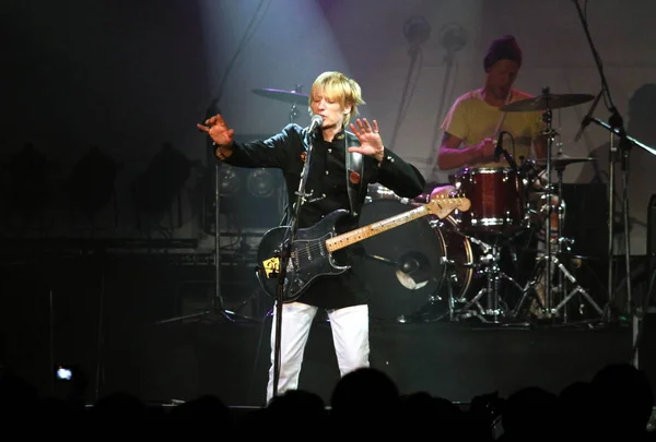 Crispian Mills Lead Vocals Guitars Kula Shaker English Psychedelic Rock — Stock Photo, Image