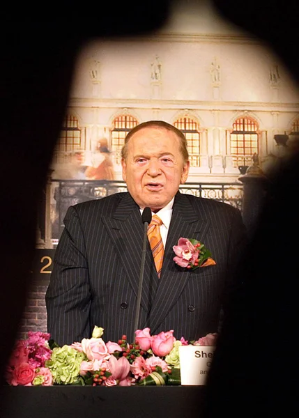 Casino Mogul Sheldon Gary Adelson Chairman Ceo Las Vegas Sands — Stock Photo, Image