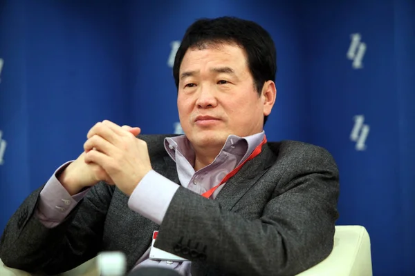 Huang Nubo Presidente Del Grupo Zhongkun Asiste Cumbre Empresarios Chinos —  Fotos de Stock