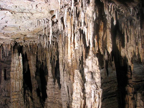 Vue Grotte Calcaire Rivière Double Dans Comté Suiyang Province Guizhou — Photo