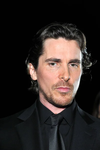 Aktor Inggris Christian Bale Tiba Karpet Merah Untuk Penayangan Film — Stok Foto