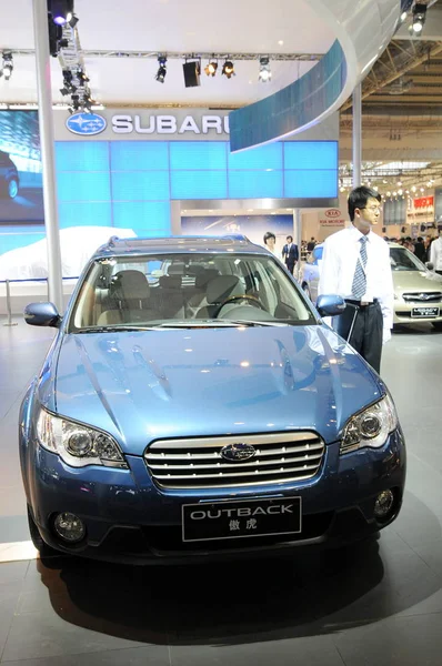 Subaru Outback Pekin Uluslararası Otomotiv Fuarı Sırasında Görüntülenir Auto China — Stok fotoğraf