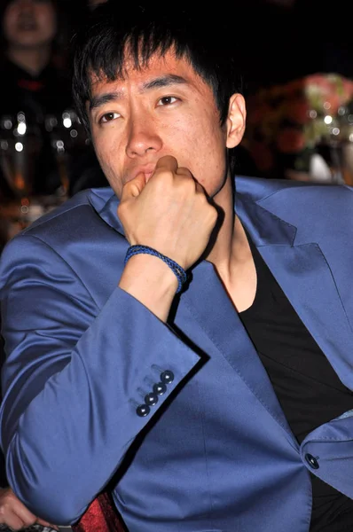Kinesiska Stjärniga Häcklöpare Liu Xiang Ses Välgörenhetsgala Shanghai Kina Maj — Stockfoto