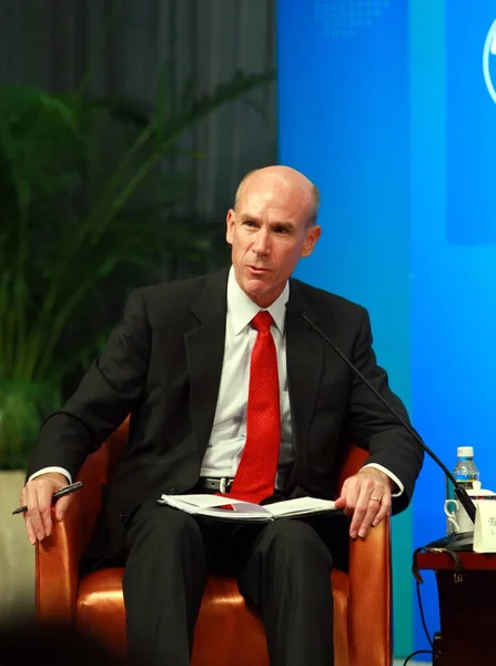 Lawrence Greenwood Wakil Presiden Bank Pembangunan Asia Berbicara Dalam Sebuah — Stok Foto