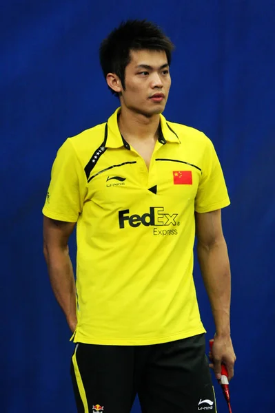 2010年5月9日 在马来西亚吉隆坡举行的托马斯杯羽毛球锦标赛预赛中 中国人看到了中国的林丹与佩鲁斯 安东尼奥 德温泰亚的比赛 — 图库照片