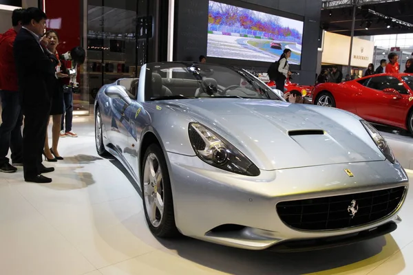 Ferrari Califonia Відображається Пекінська Міжнародна Виставка Автомобільних Відомий Авто Китай — стокове фото