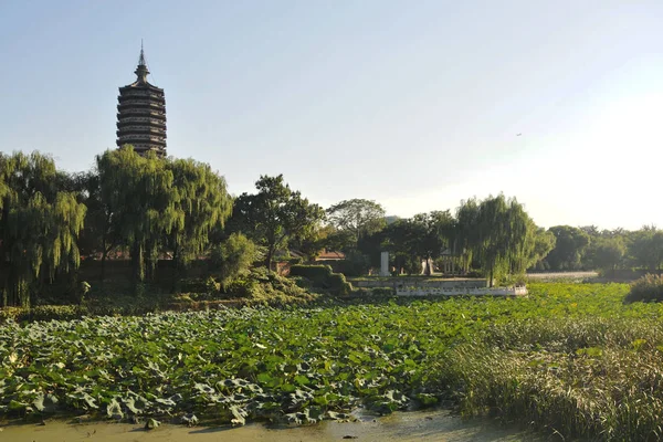 Tekintettel Randeng Tower Tongzhou District Peking Kína Október 2008 — Stock Fotó