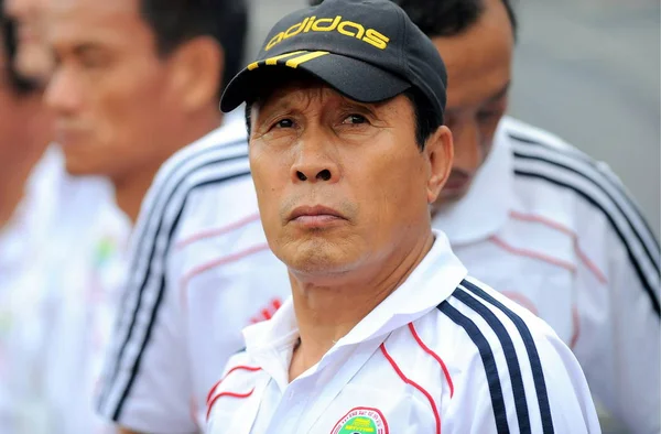 Shang Ruihua Head Coach Chinese National Women Soccer Team Watches — Stock Photo, Image