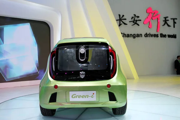 Begreppet Chana Changan Grön Visas Beijing International Automotive Exhibition Känd — Stockfoto