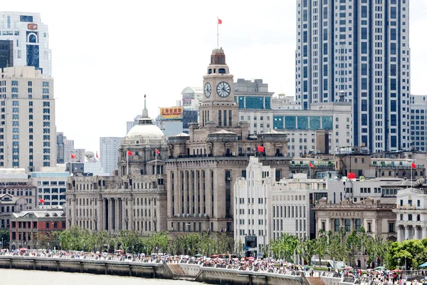 View European Style Constructions Bund Huangpu River Shanghai China July — Stock Photo, Image