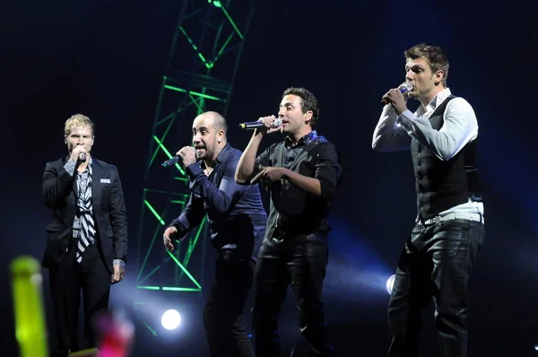 Amerikaanse Popgroep Backstreet Boys Uit Voeren Het Concert Van Shanghai — Stockfoto