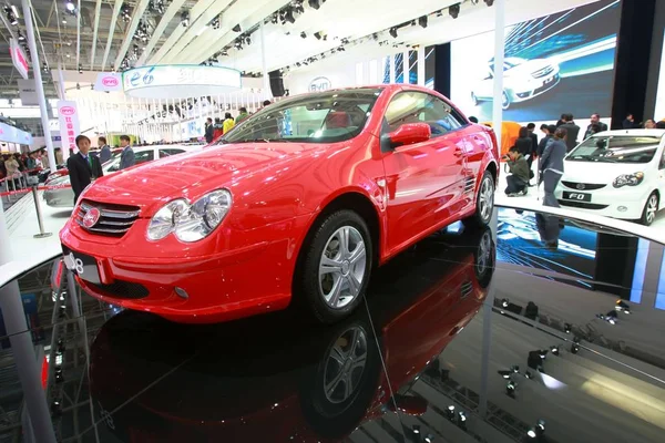 Byd Está Exhibición Durante 11ª Exposición Internacional Automóviles Beijing Conocida — Foto de Stock