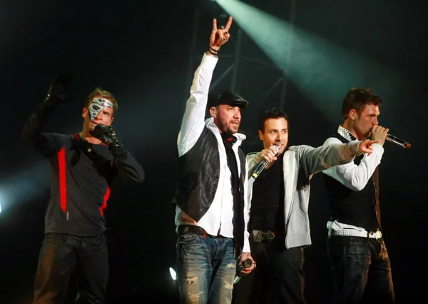 Grupo Pop Americano Backstreet Boys Apresenta Concerto Pequim Sua Turnê — Fotografia de Stock