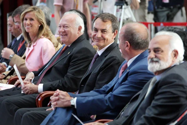 Primer Ministro Español José Luis Rodríguez Zapatero Tercero Derecha Otros —  Fotos de Stock