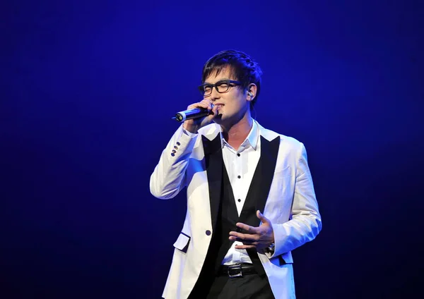 Cantante Surcoreana Kangta Presenta Durante Una Celebración Semana Corea Centro — Foto de Stock