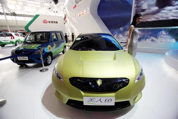 Model Představuje Další Koncept C201 Chana Changan Peking Mezinárodní Automobilové — Stock fotografie