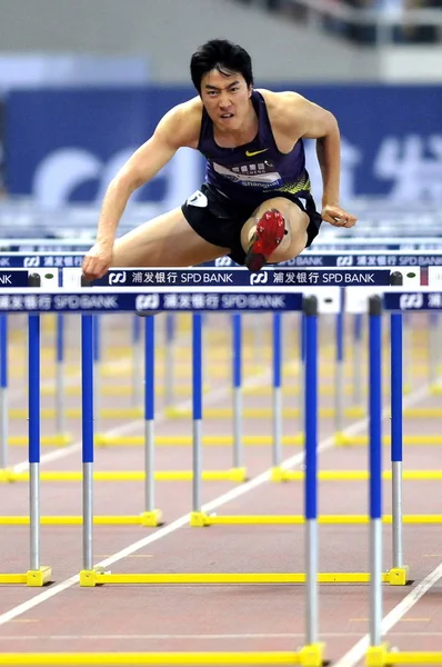 Chinas Liu Xiang Tävlar Mens 110M Häck Iaaf Diamond League — Stockfoto