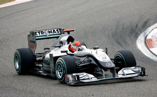 German Driver Michael Schumacher Mercedes Competes Final 2010 Formula One — Stock Photo, Image