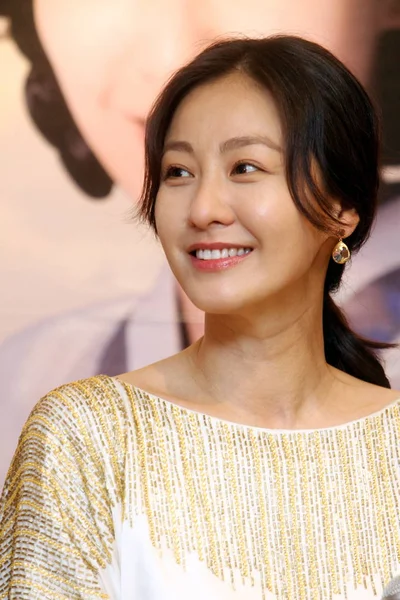 Actriz Surcoreana Lee Yeon Vista Durante Una Conferencia Prensa Para — Foto de Stock