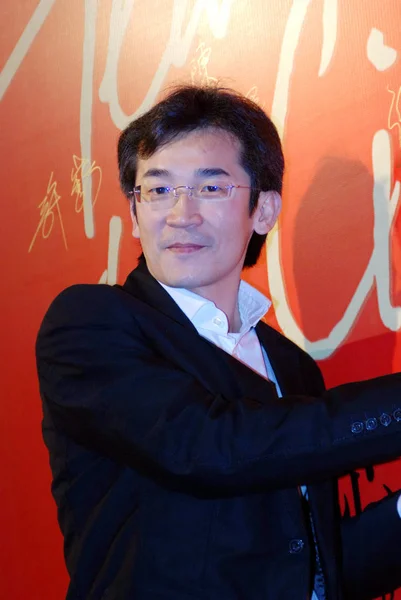 Tchajwanský Filmový Režisér Sheng Wei Viděn Během Slavnostního Ceremoniálu Šanghaji — Stock fotografie