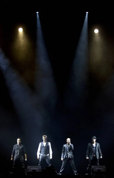 Backstreet Boys Grupo Pop Estadounidense Actúa Concierto Shanghái Gira Mundial — Foto de Stock